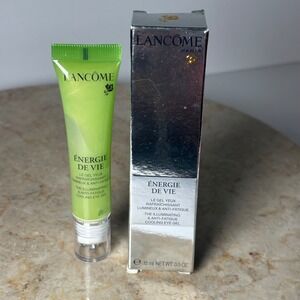 Lancome Energie De Vie Eye Gel 0.5oz Cooling Illuminating Rollerball NIB